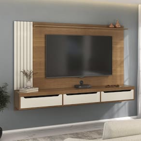 Painel com Suporte para TV até 75 Polegadas 3 Gavetas Multimóveis CR45317