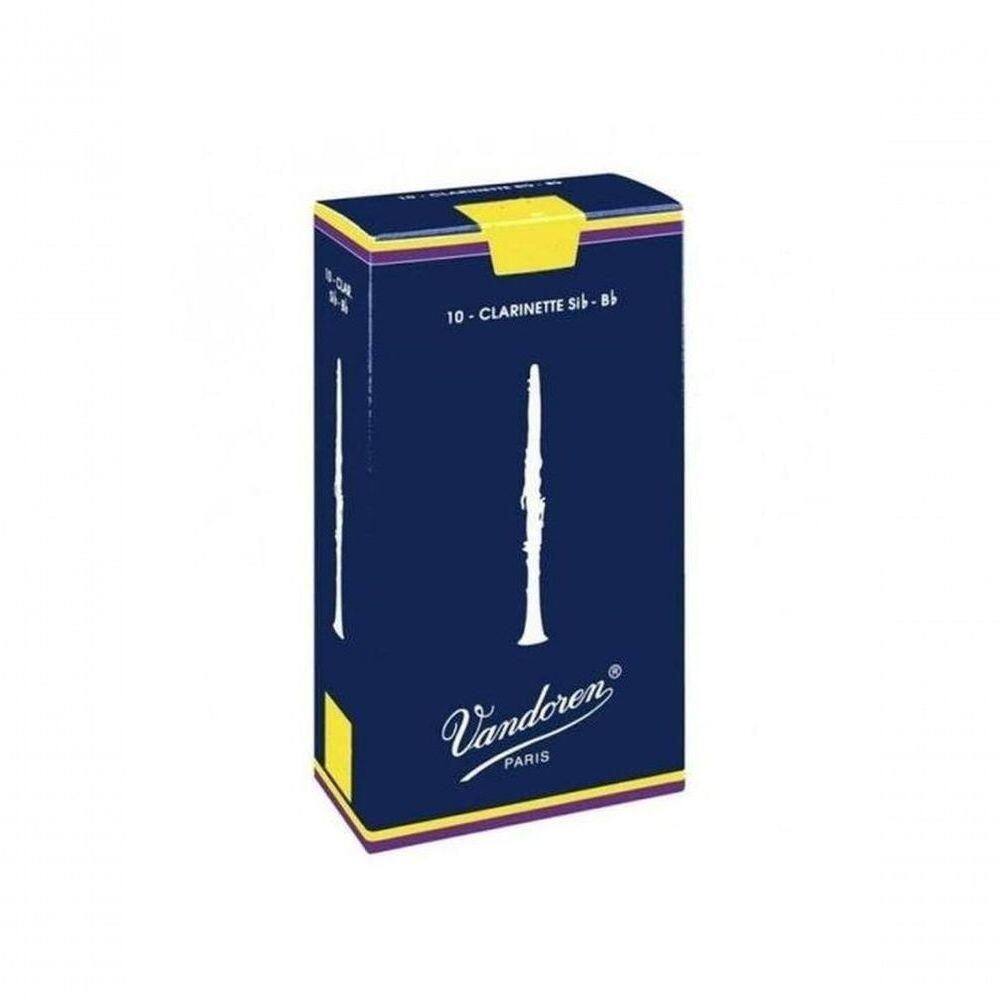 Palheta Tradicional Para Clarinete Sib 3 Vandoren Cr103 Cx 10