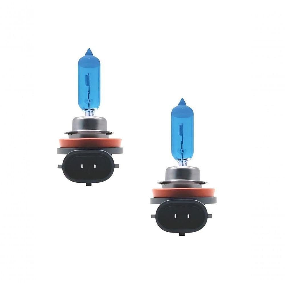 Par De Lampadas Halogena Super Brancas Code-tech One H11 12v