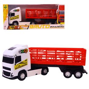 Brinquedo Caminhão Bruto Boiadeiro Com 4 Bois - Samba Toys