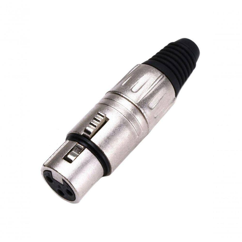 Plug Xlr Santo Angelo Canon Femea Niquel L3fnn01