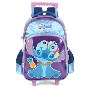Mochila Rodas Stitch Disney Escolar 16" Infantil Meninas