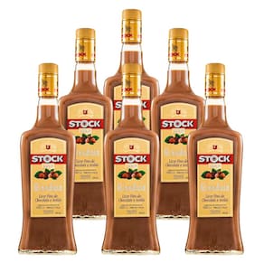 Licor Fino de Chocolate e Avelãs Stock Gianduia 720ml 6un