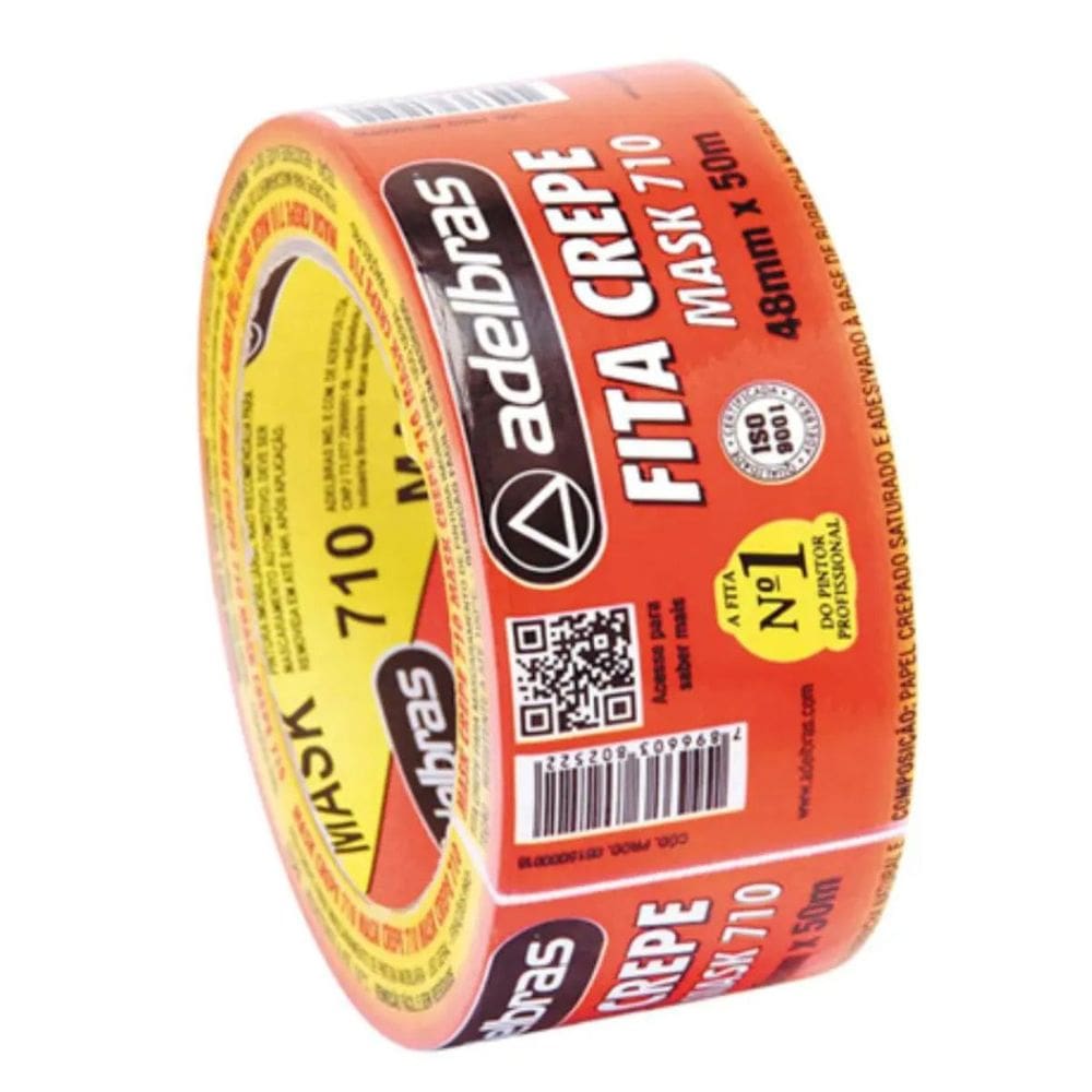 Fita Crepe Bege 48X50 Uso Geral Adelbras 710