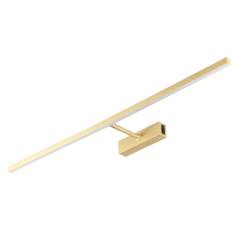 Arandela Articulada De Parede Joy 63cm LED 3000K Cor Champagne Spotline