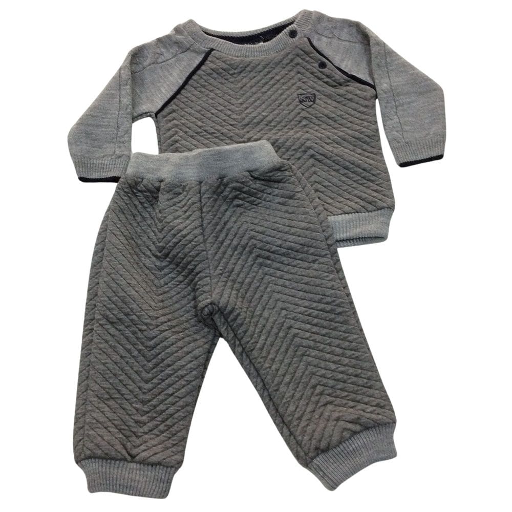 Conjunto bebê masc inverno Noruega Cinza