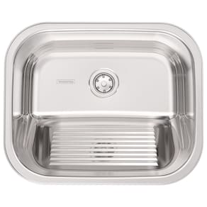 Tanque Tramontina Hera 34 L em Aço Inox Polido 50 x 40 cm com Válvula