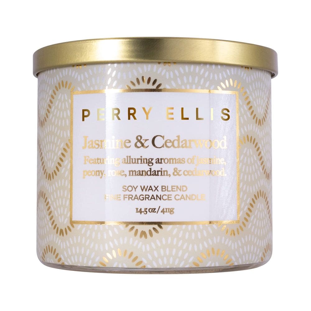 Vela perfumada Perry Ellis Jasmine & Cedarwood 60h Burn Time