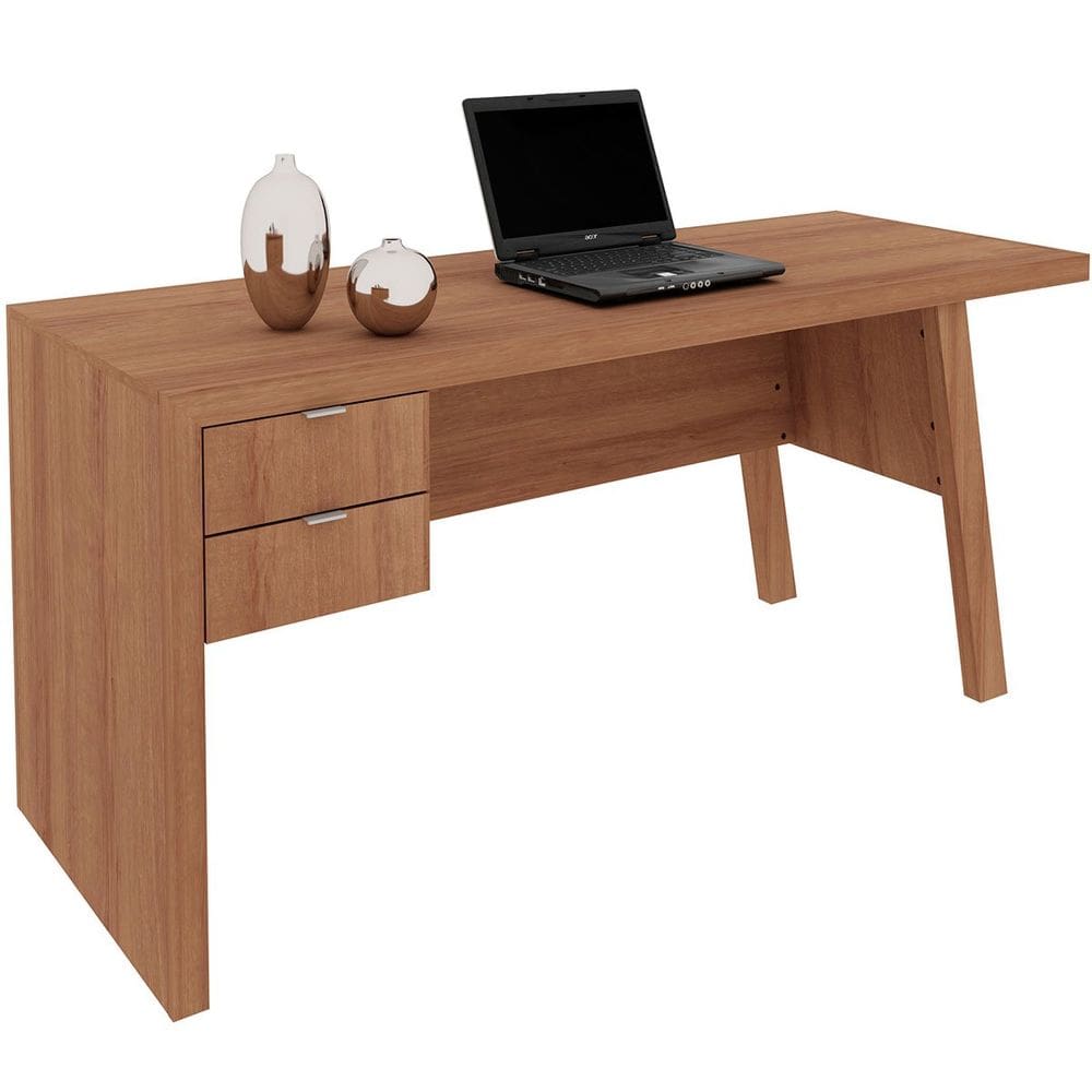 Mesa para Escritório Escrivaninha 2 Gavetas