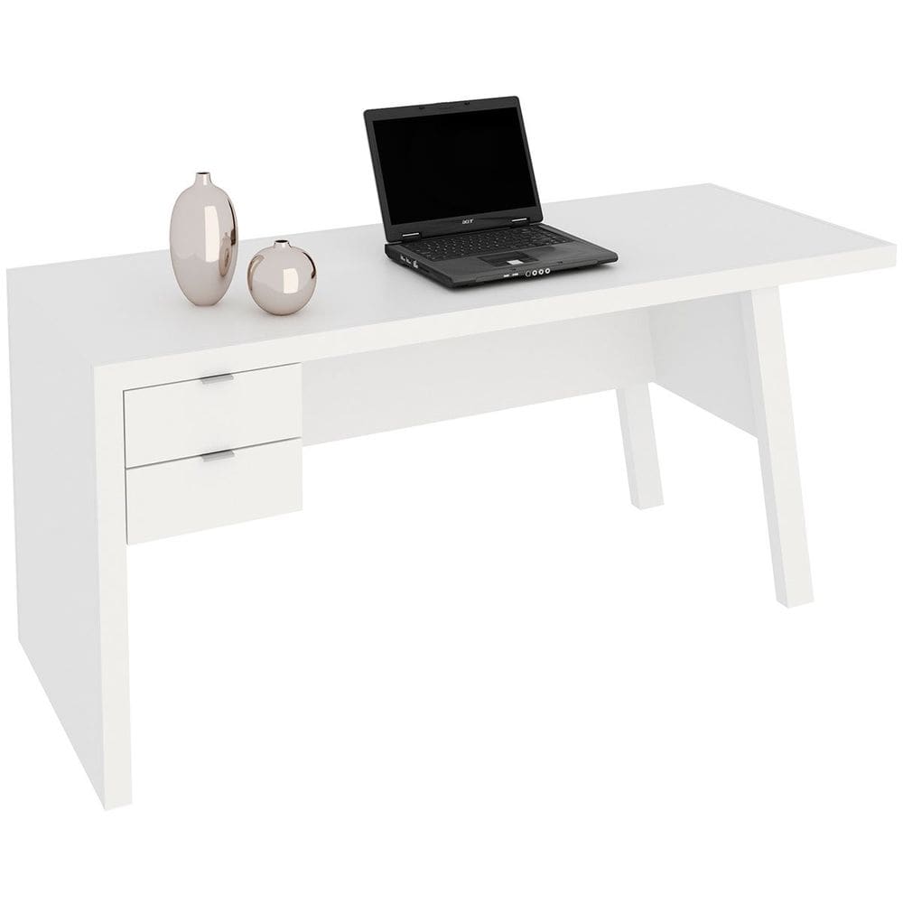 Mesa para Escritório Escrivaninha 2 Gavetas