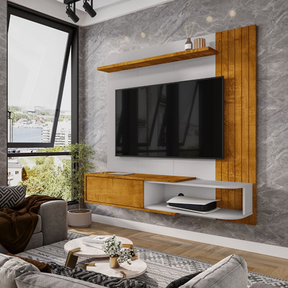 Painel Paraty Naturalle/Off White - Bechara Móveis