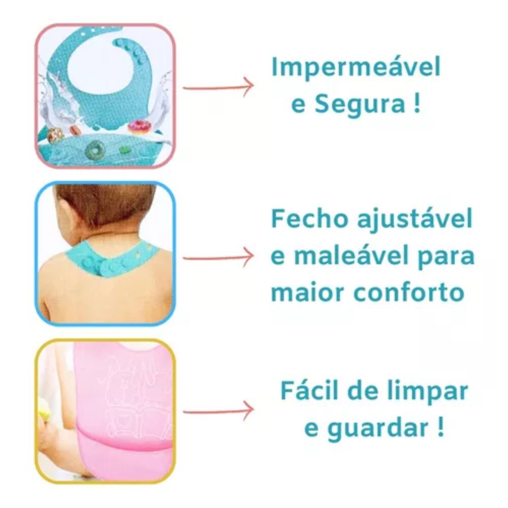 Babador Infantil de Silicone Fratelli 