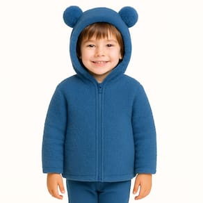 Jaqueta Infantil Menino Fleece Inverno Luxo Urso Inverno