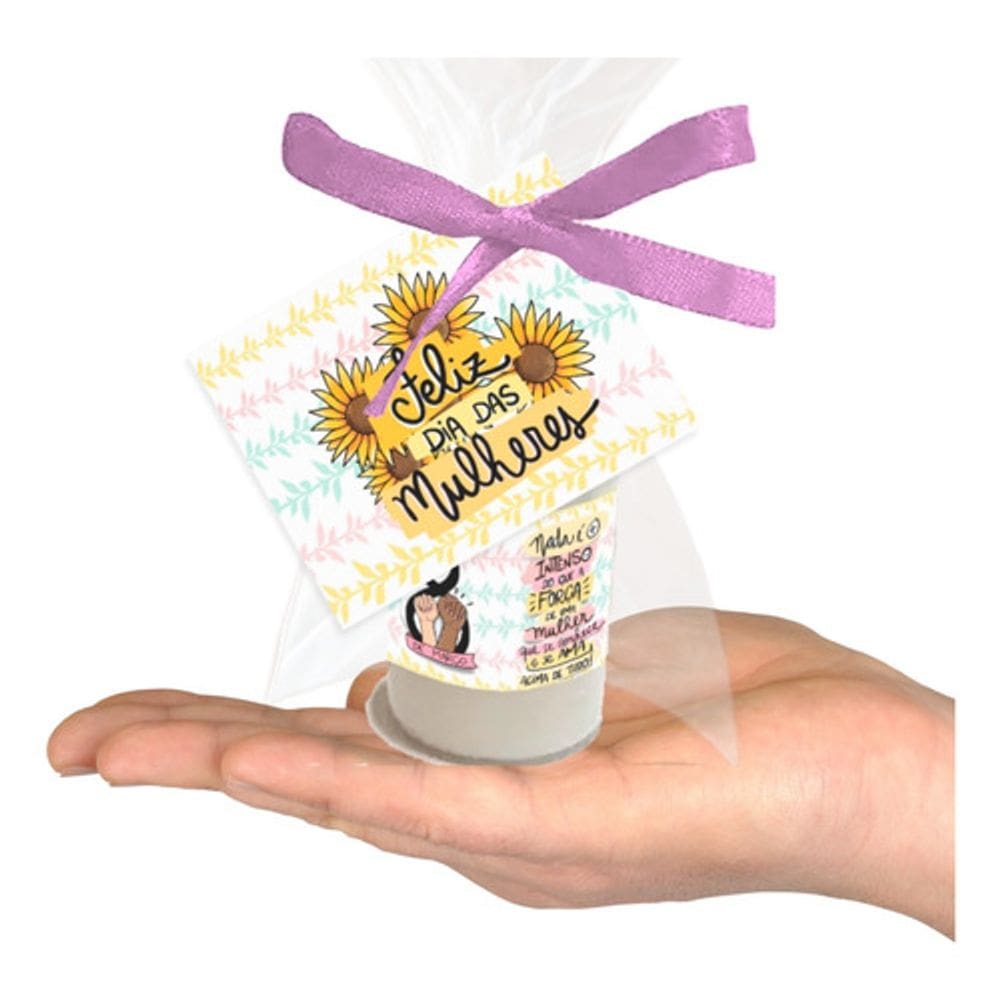 50 Mini hidratante Lembrancinha dia das mulheres