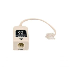 Filtro Adsl Telmax F2-t1 Simples Bege Homologado Anatel