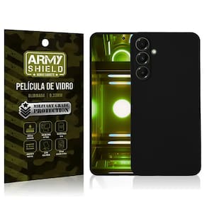 Capa Preta Para Galaxy A36 + Película de Vidro 3D - Armyshield
