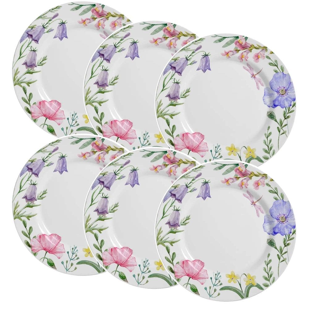 Conjunto de 6 Pratos Raso de Cerâmica Lelis 29cm - Alleanza