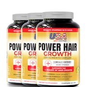 Crescimento Capilar ACELERADO - Power Hair Growth (180 Cap) - USA Sport Nutrition