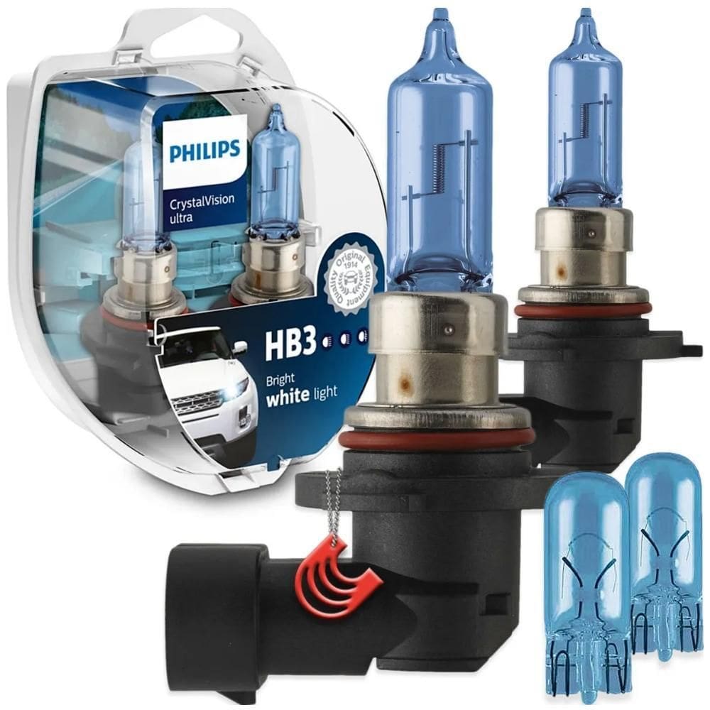 Kit Lâmpada Philips Crystal Vision Ultra Hb3 60W 12V 4300K
