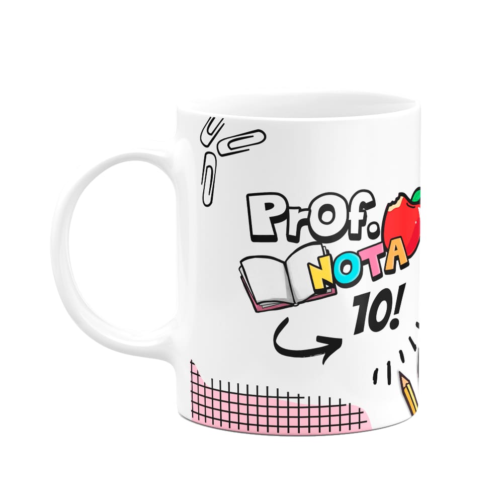 Caneca Professores - Prof. nota 10 - 325ml