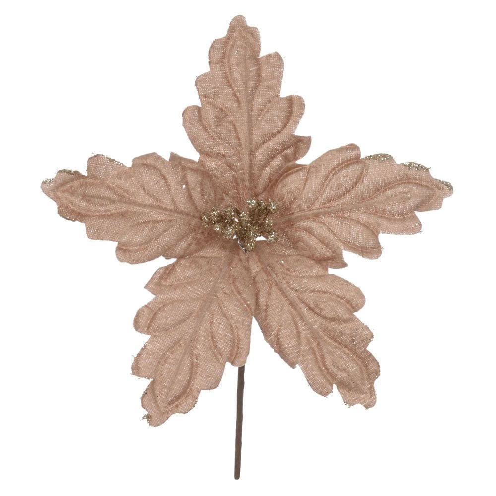 Haste Bico de Papagaio Nude com Glitter 15cm