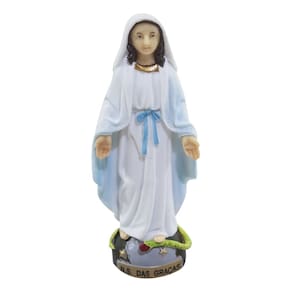 Imagem Enfeite Estátua Pequena Nossa Senhora Das Graças 8cm