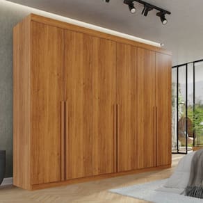 Guarda-roupa Casal 100% Mdf Florianópolis Cinamomo
