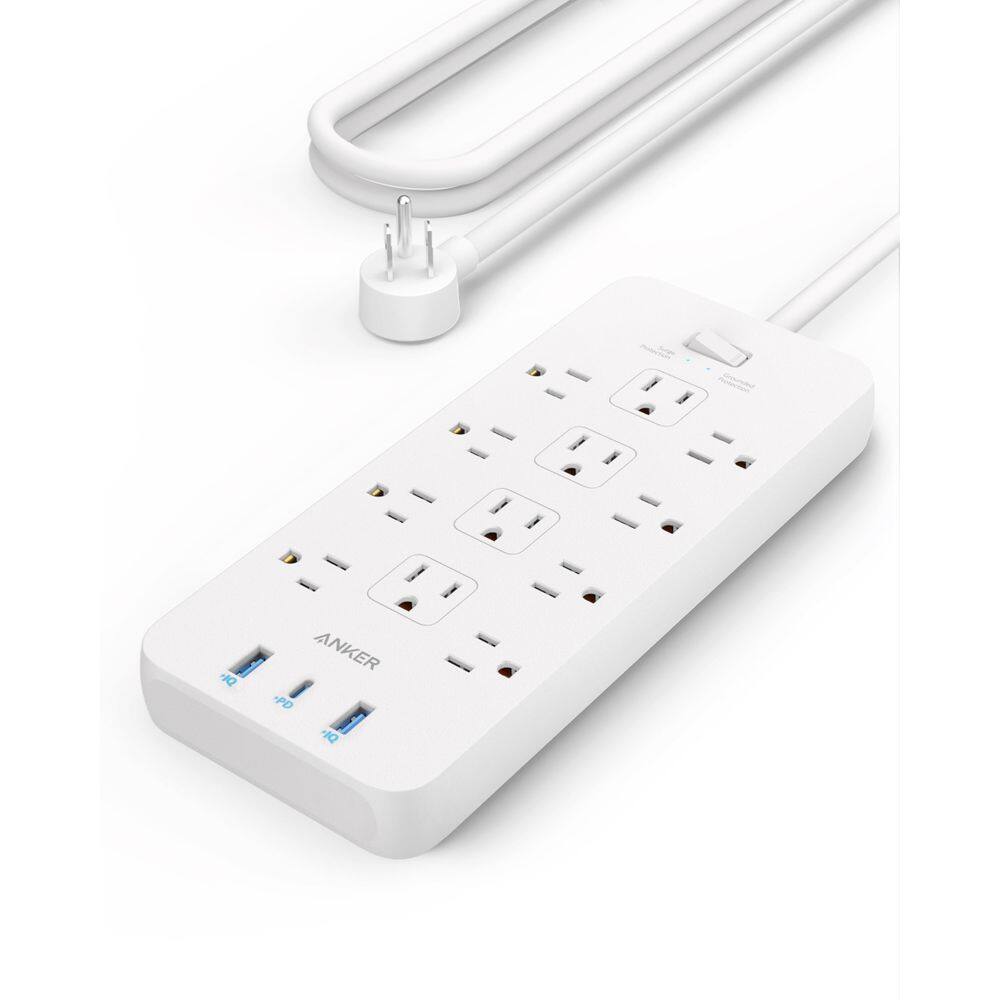 Protetor contra sobretensão Power Strip Anker 351 12 tomadas 3 USB