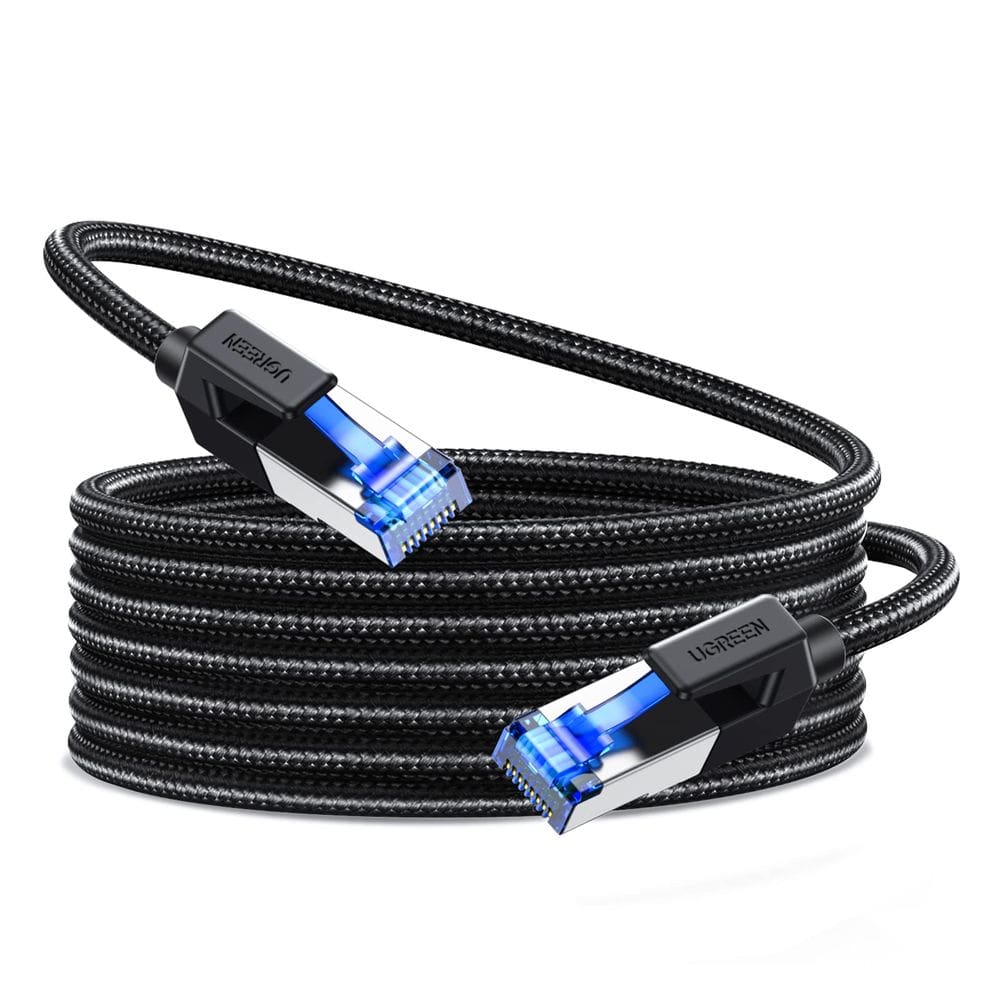 Cabo Ethernet UGREEN Cat 8 25 pés 40 Gbps 2000 Mhz RJ45 blindado