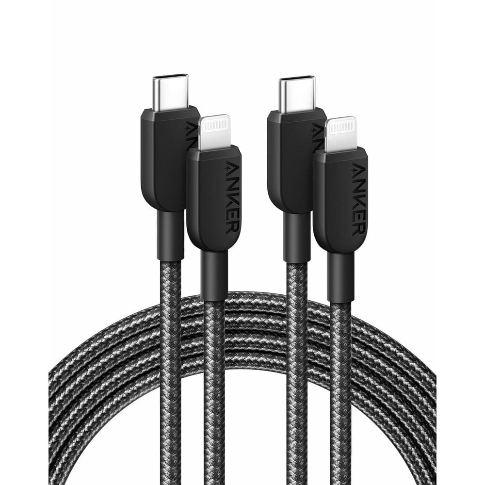 Cabo Anker 310 USB C para Lightning trançado de 6 pés [pacote com 2]