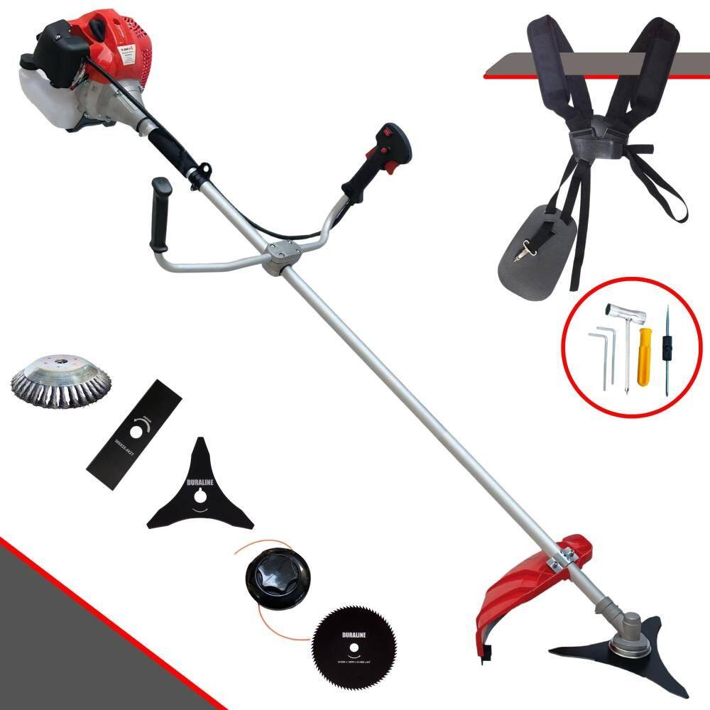 Roçadeira Multifuncional Anmax CG430P-TB 43cc 9.000rpm 2HP Com Carretel e Lâmina Facão + Lâmina 3 Pontas + Lâmina 80 Dentes + Disco Escova de Aço