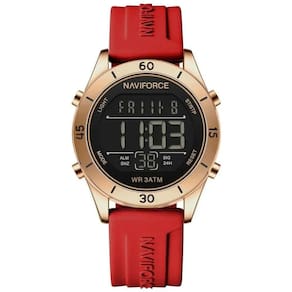 Relógio Feminino Esportivo Tela Lcd Digital Pulseira Silicone Impermeavel 3atm Vermelho