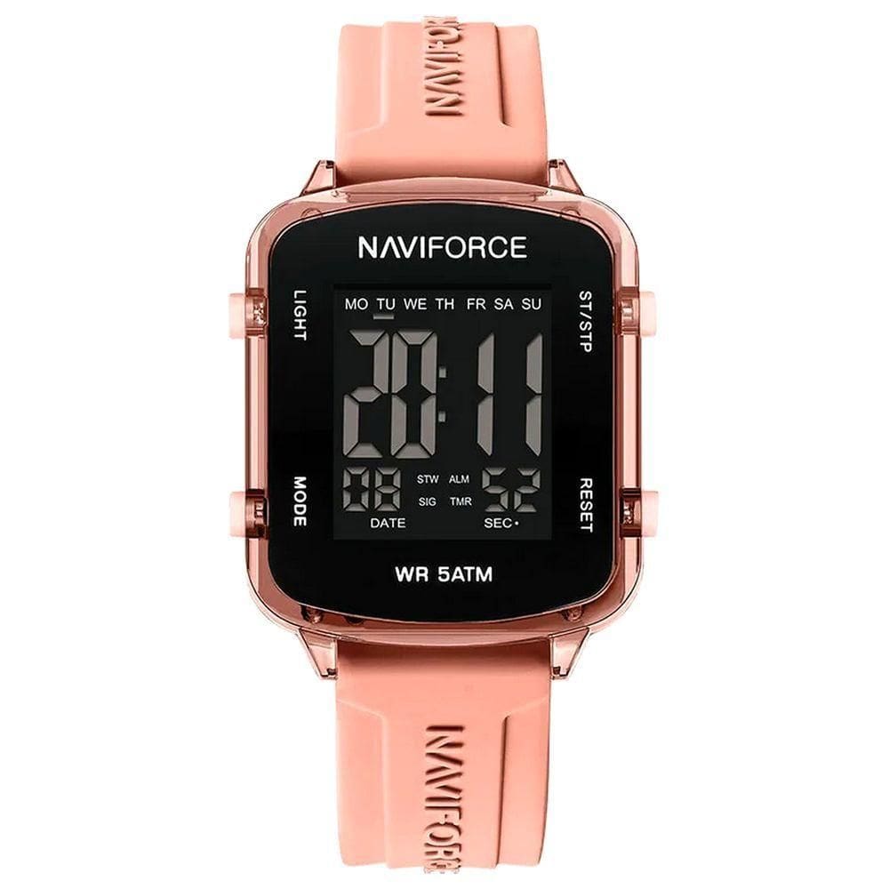Relógio Unissex Digital Esportivo á Prova D´agua Pulseria Silicone Tela Display Lcd Casual Rosa