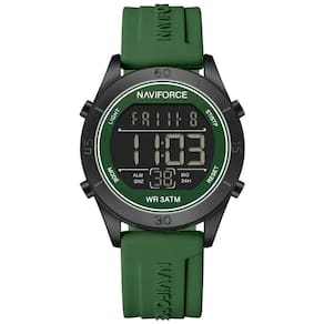 Relógio Feminino Esportivo Tela Lcd Digital Pulseira Silicone Impermeavel 3atm Verde Escuro