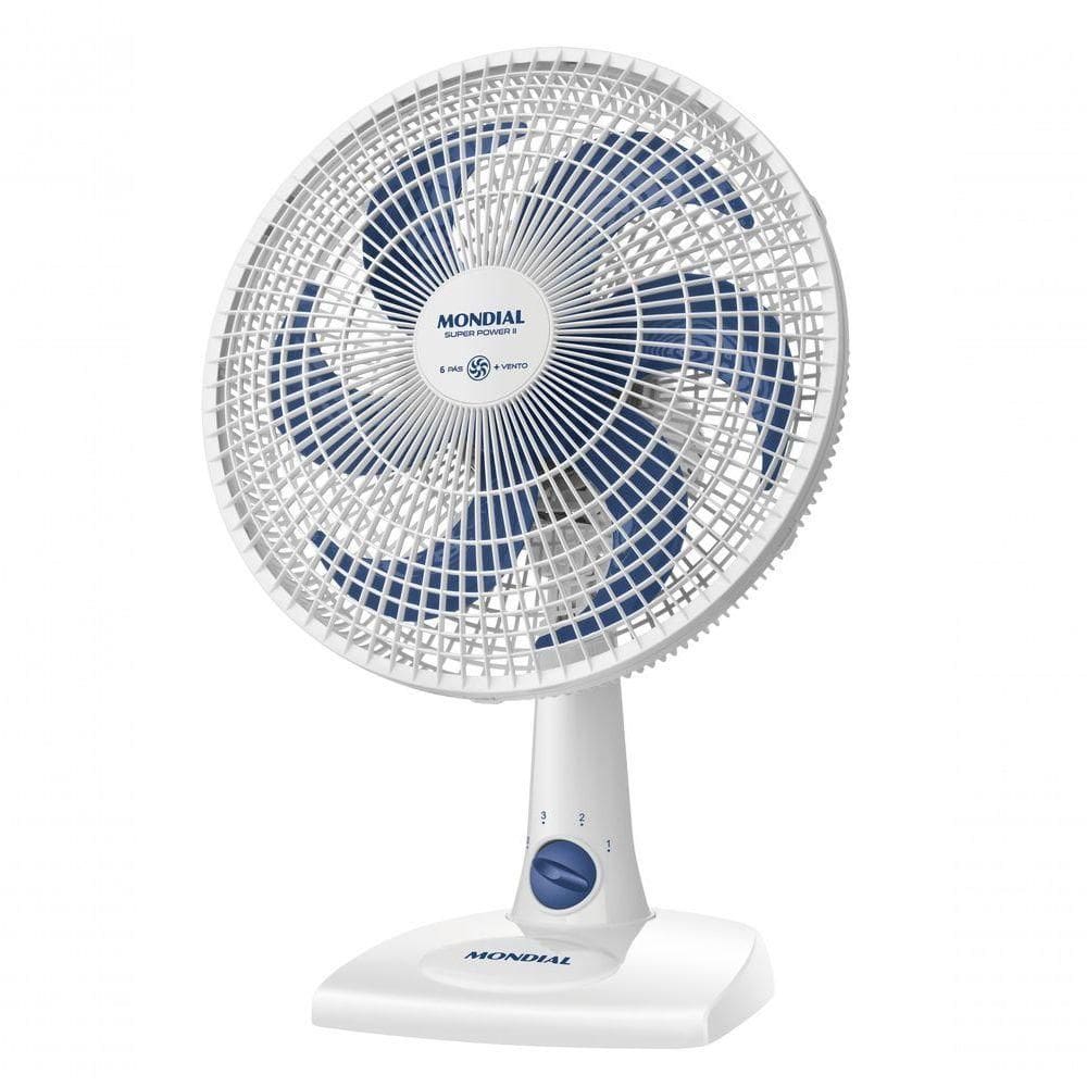 Ventilador De Mesa 30cm Super Power Ii Mondial Branco 60W NVSP-30-W2 110V