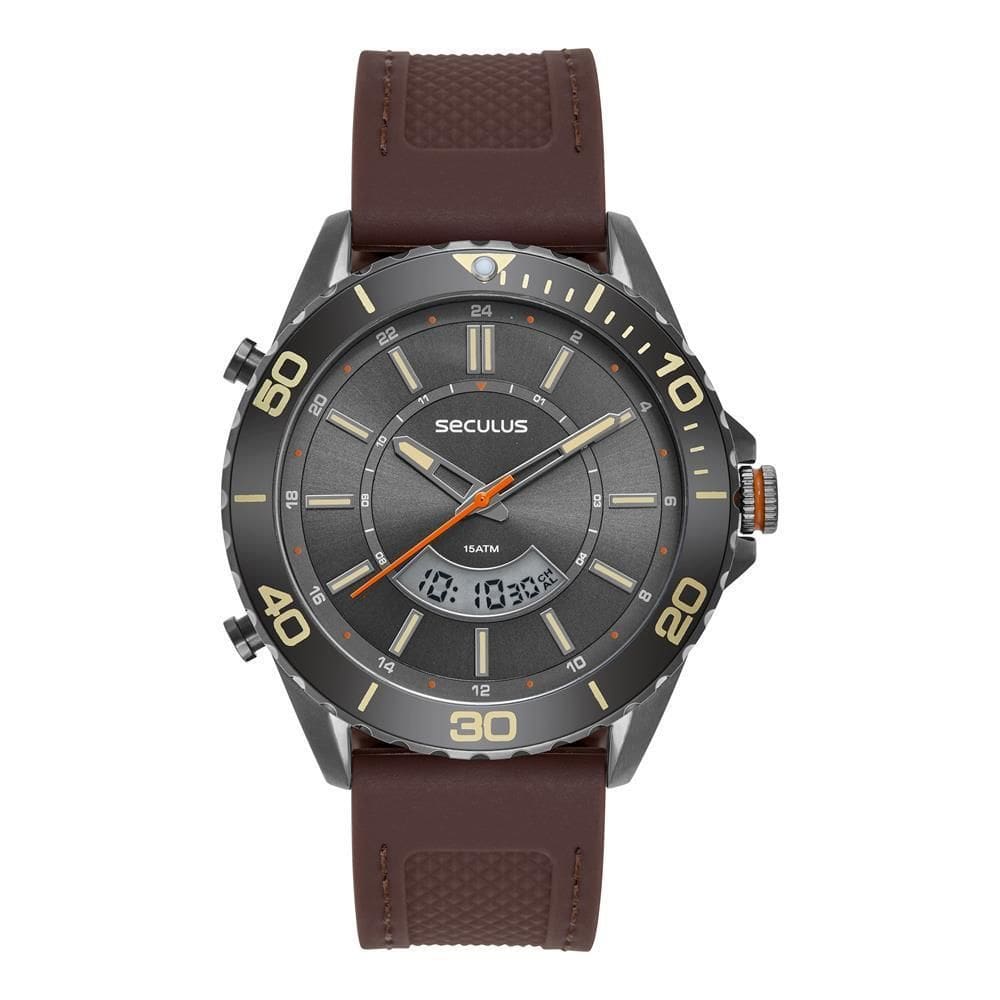 Relógio Seculus Masculino Ref: 44270Gpsvsu4 Anadigi Grafite