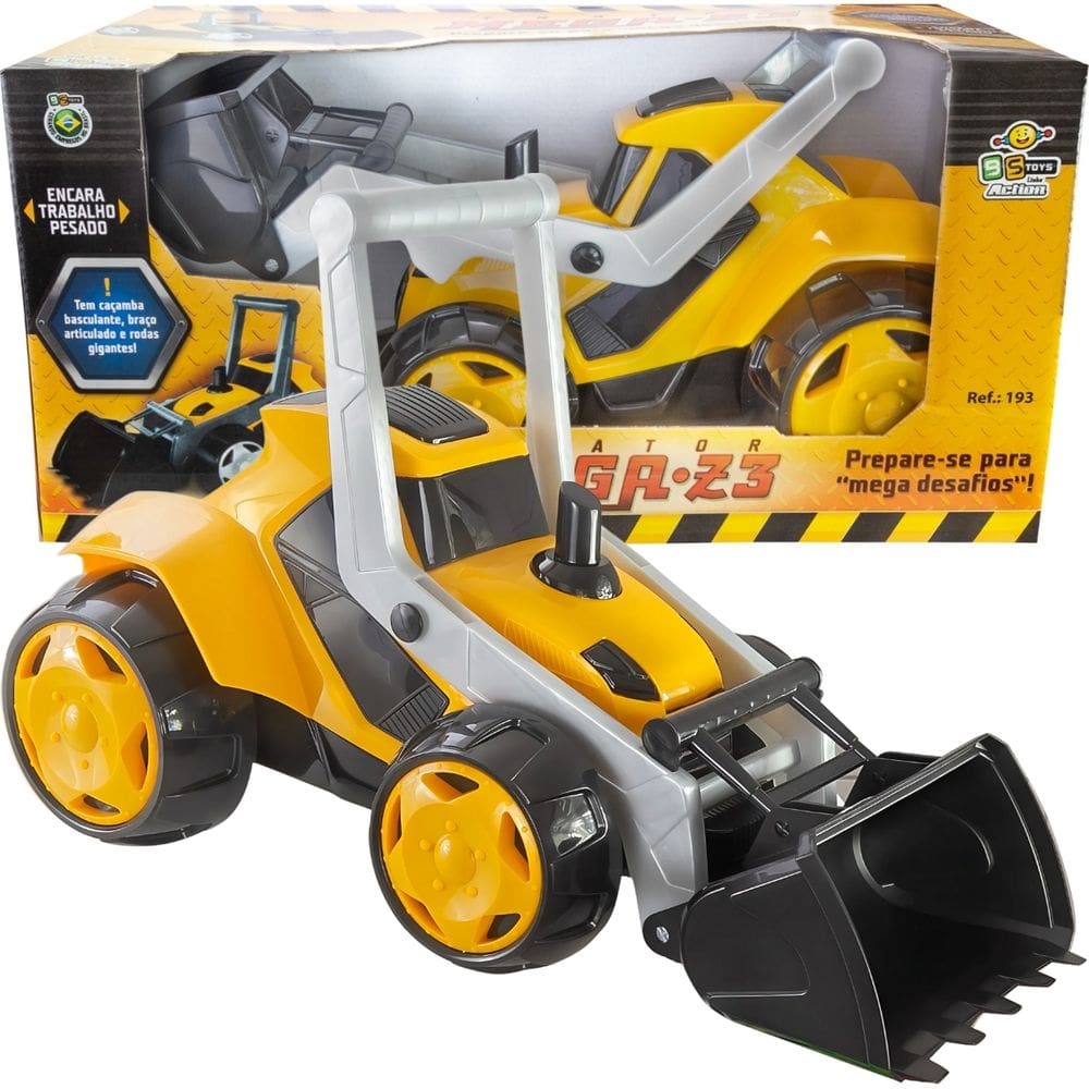 Tratorzinho de Brinquedo com pá de Praia Articulável BS Toys