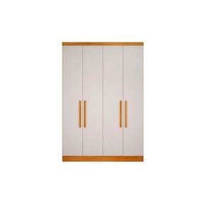 Módulo de Quarto Casal Guarda Roupa c/ 4 Portas e 3 Gavetas Rizon/Linea Cumaru/Fendi 25 - Novo Horizonte