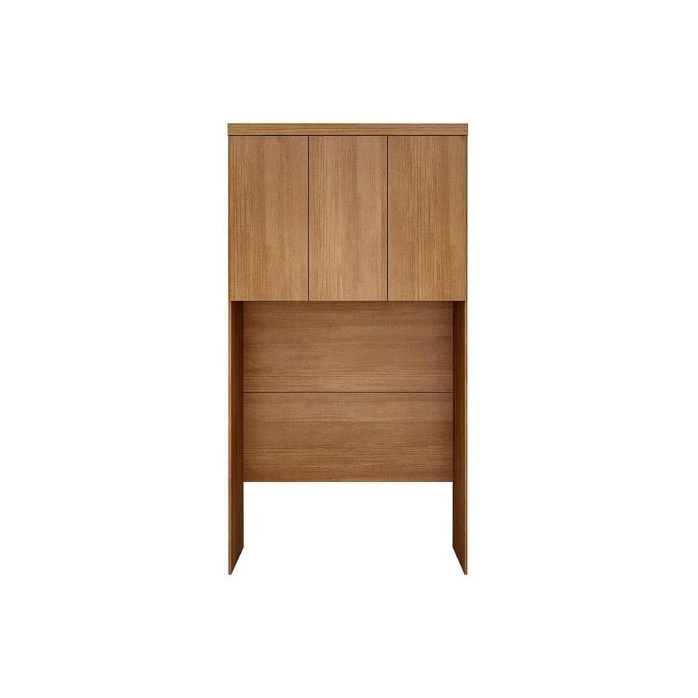 Modulado de Quarto Armário Ponte Aéreo Solteiro Rizon/Linea c/ 3 Portas Cumaru - Novo Horizonte