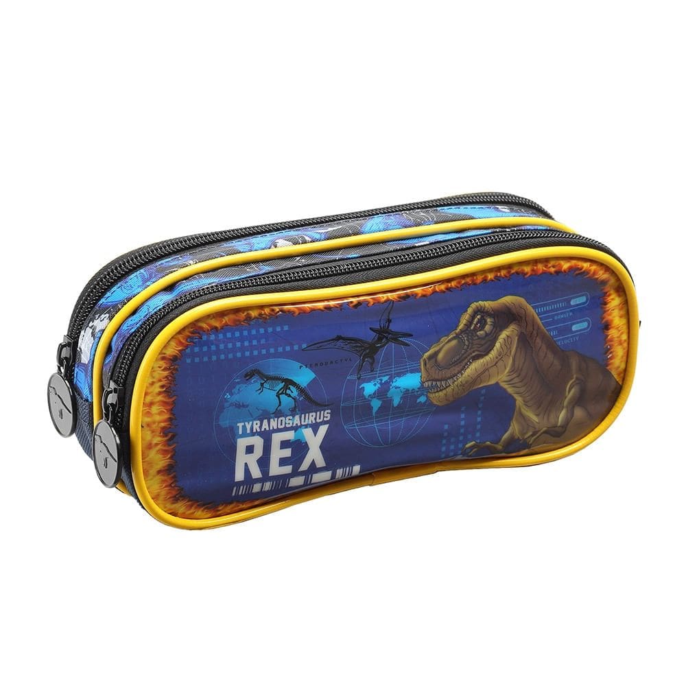 Estojo Infantil Seanite com 2 Divisórias Dino Colors - Item Variado
