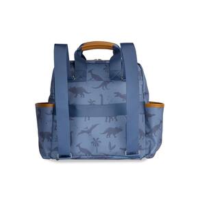 Mochila de Maternidade Vintage MasterBag Dinossauro Azul