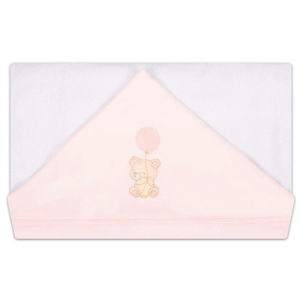 Toalha de Banho Hug Com Capuz Encanto Rosa Claro