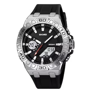 Relógio Masculino Skmei AnaDigi 2276 Preto e Prata