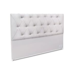 Cabeceira Cama Box Estofada 195 Murat Facto White King 195 - Courano Branco - Ortobom