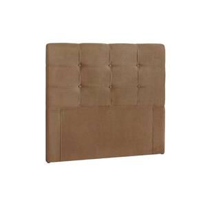 Painel de Cama Box Estofada Solteiro Clean Plus Suede Bege - Simbal