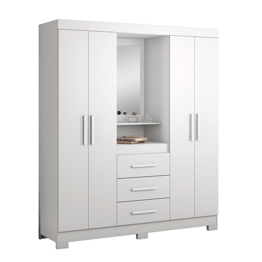 Guarda-Roupa Capelinha 4 Portas e 3 Gavetas NT5015 Notável Móveis