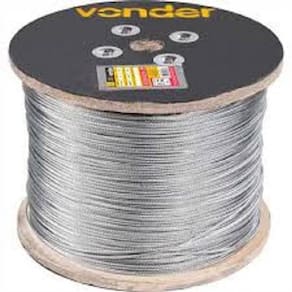 Cabo Aco Af Galvanizado 4,8-3/16 6X7 100M Vonder