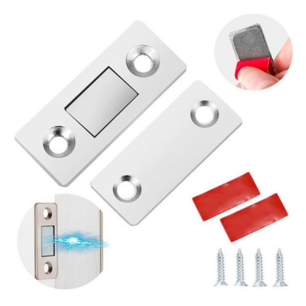 Kit 6 Fechos Magnéticos Ultra Forte Para Porta Armário Gaveta Gabinete