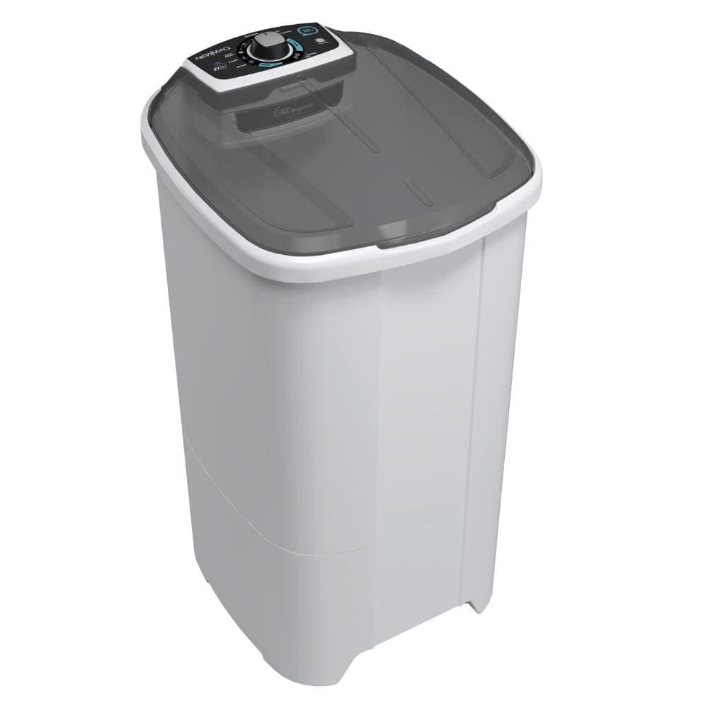 Tanquinho de Lavar Roupa 10kg Newmaq Semiautomática com 9 Programas de Lavagem Branco 127V
