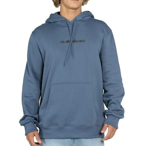 Moletom Quiksilver Canguru Omni Logo PS WT25 Azul Escuro